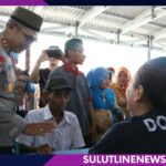Polda Sulut Salurkan 200 Paket Sembako dan Pemeriksaan Kesehatan di Girian Permai, ini Kata Habib Abdullah