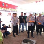Kunjungi Polres Bolaang Mongondow Utara, Kapolda Sulut Letakkan Batu Pertama Pembangunan Pos Jaga dan Panen Jagung