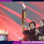 Didampingi Bendum Olly dan Puan, Ketum Megawati Buka Rakernas PDI-P ke V dengan Memantik Api Abadi