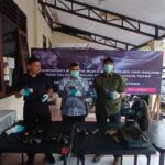 Kejari Minut Bersama Sat Brimob Polda Sulut Musnahkan 8 Pucuk Senjata Api Jenis Uzy