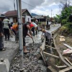 Pemerintah Desa Touure Dua Lakukan Pekerjaan Bahu Jalan